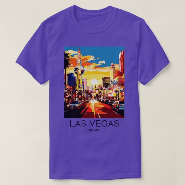 A Art Travel Print of Las Vegas Nevada US 1 T Shirt (Design framsida)