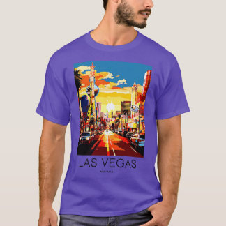 A Art Travel Print of Las Vegas Nevada US 1 T Shirt