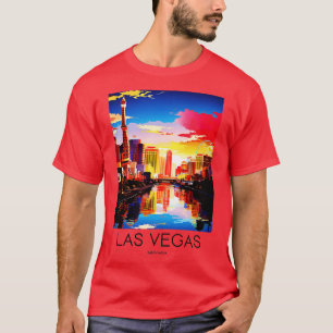 A Art Travel Print of Las Vegas Nevada US T Shirt