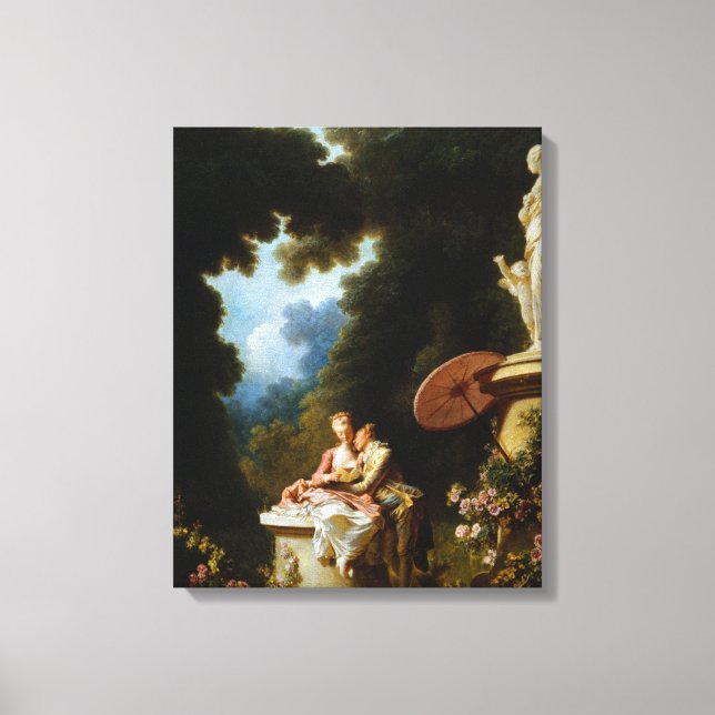  a) av Jean Honore Fragonard Canvastryck (Framsida)