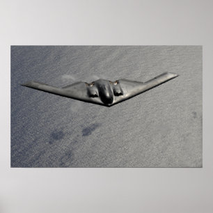 A B-2 Spirit flyger över Stilla havet Poster