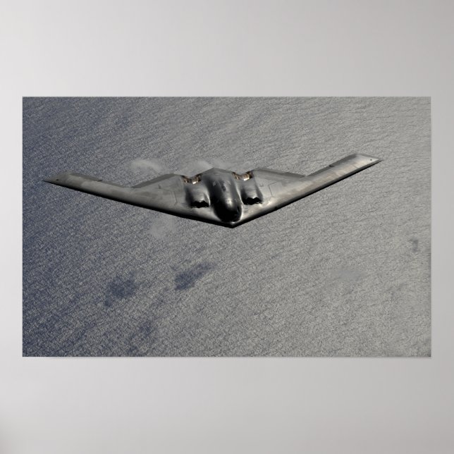 A B-2 Spirit flyger över Stilla havet Poster (Framsidan)