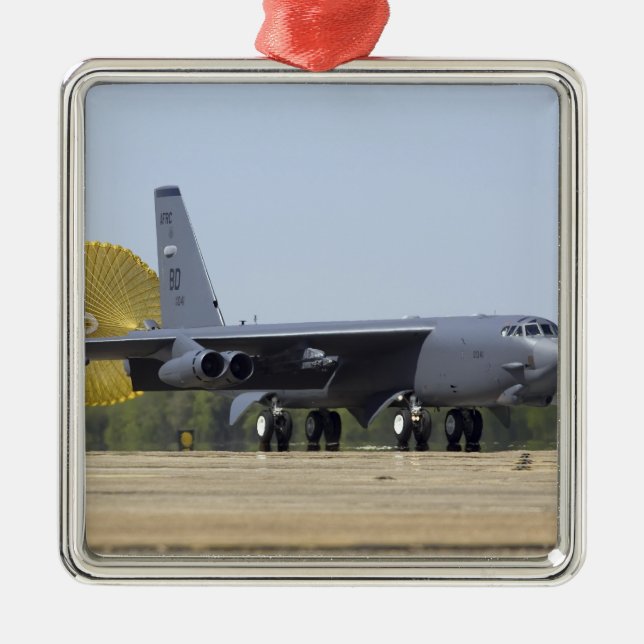 A B-52-fästning använder sin dragkedja Julgransprydnad Metall (Framsidan)