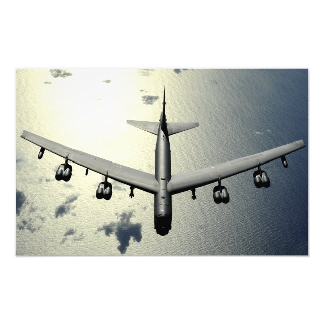 A B-52-stress under flygning Fototryck (Framsidan)