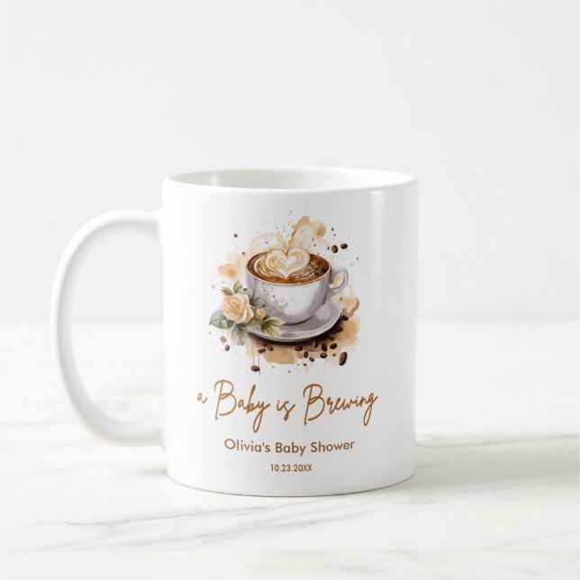 A Baby andas brunt kaffebabyskor Kaffemugg (Vänster)