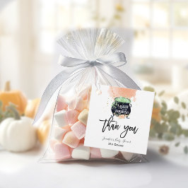a baby andas Halloween Baby Shower Peach Gåvor Etiketter