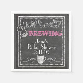 A Baby andas Napkin (flicka) Pappersservett