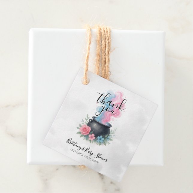 A Baby andas Rosa och blått ljus Gåvor Etiketter (På plats)