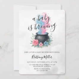 A Baby andas Rosa och blått ljus Inbjudningar