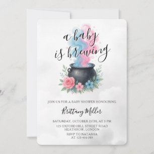 A Baby andas Rosa och blått ljus Inbjudningar