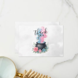 A Baby andas Rosa och blått ljus Tack Kort