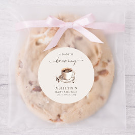 A Baby är Brett babyskåp, rund fästare Runt Klistermärke