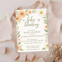 A Baby är en blooming av babyutlösarens inbjudan