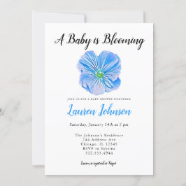 A Baby är en blooming av babyutlösarens inbjudan