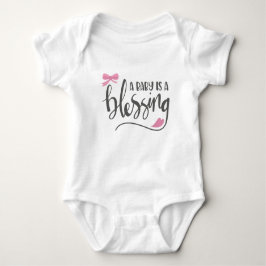A Baby är en välsignelse - Rosa T Shirt