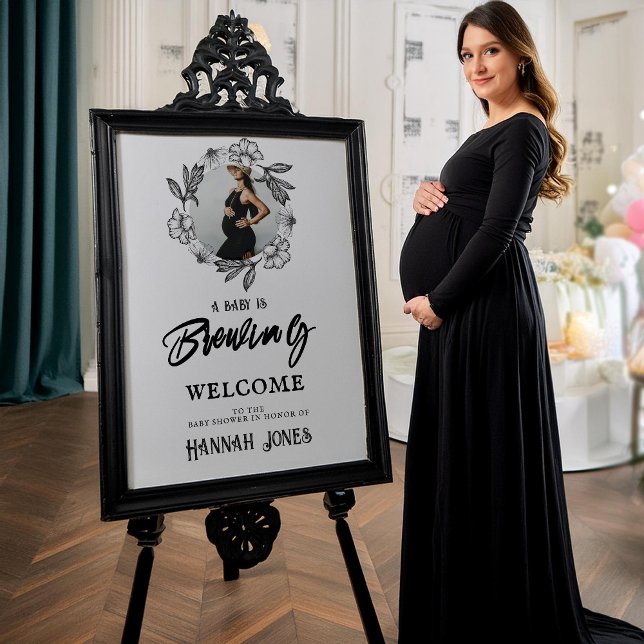 A baby breder ut sig som gåsbabyskor Skull och blo Poster (Skapare uppladdad)