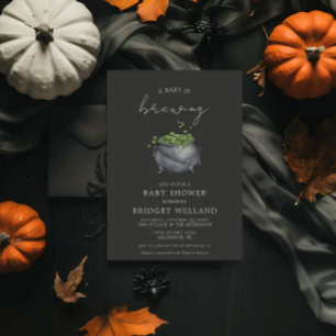 A Baby bringar Halloween Inbjudningar