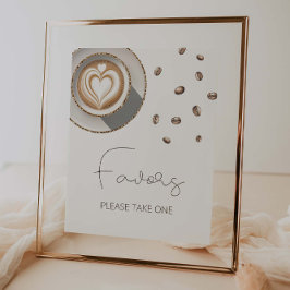 A baby bringar kaffet Baby Shower Favors Poster