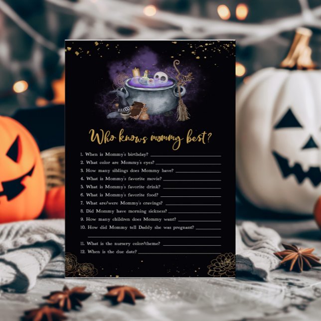 A Baby bringar tal som känner Mamma Best Game (A Baby is Brewing Baby Shower Who knows Mommy Best Game)