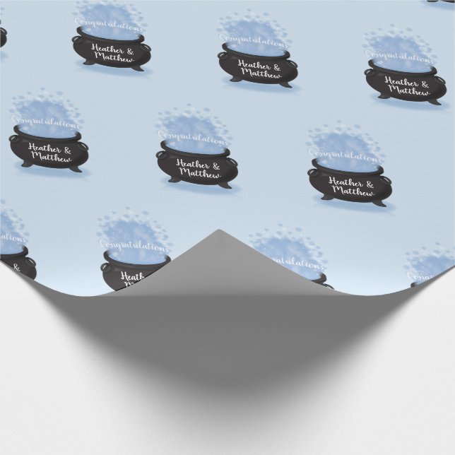 A Baby brinner, babyblått, babyblått Presentpapper (Hörn)