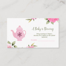 A Baby brinner blommande Ro Tea Baby Shower