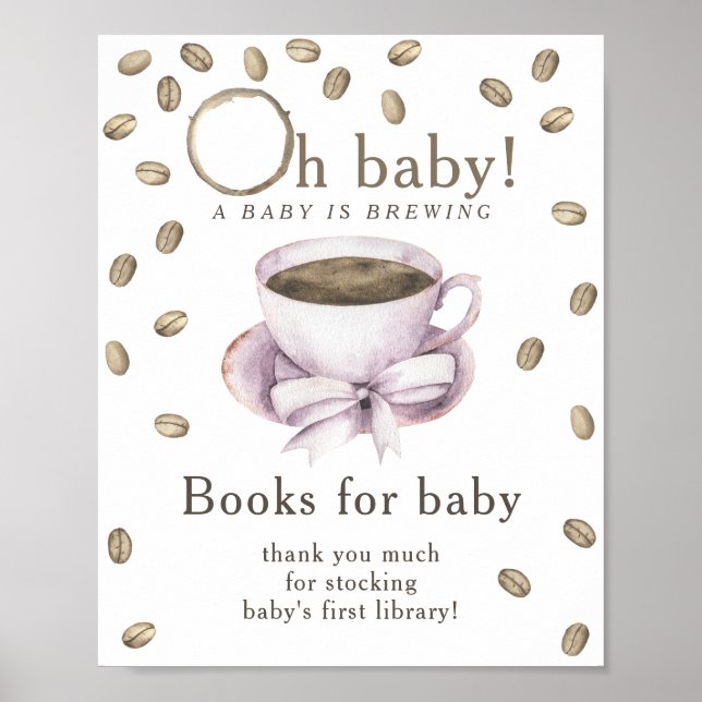 A baby brinner Bokar för baby Poster (Framsidan)