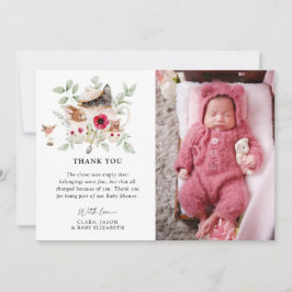 "A Baby brinner" Eftermiddagskötare för barn Tack Kort