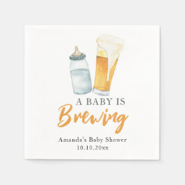 A Baby brinner Flaska Beer Babydusch Pappersservett