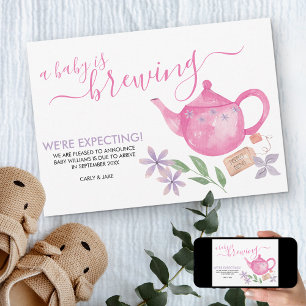 A Baby brinner   Gravid för Tekanna av akut Rosa Meddelande