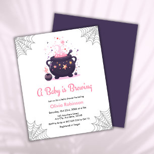 A Baby brinner Halloween Baby Shower Inbjudan