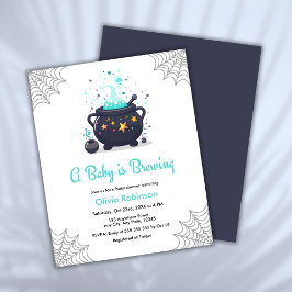 A Baby brinner Halloween Baby Shower Inbjudan