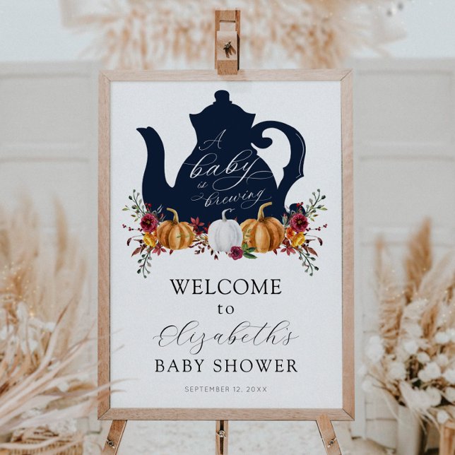 A Baby brinner höstens babystövel för hösten Poster (Skapare uppladdad)