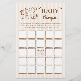 A Baby brinner i Baby Bingo-spelet på kaffe
