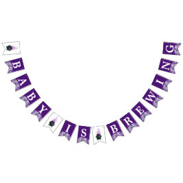 A Baby brinner i oktober Halloween Baby Vimplar