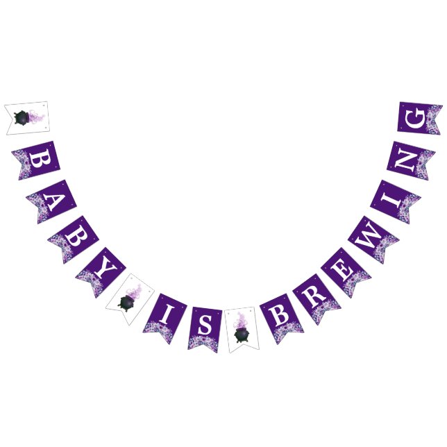 A Baby brinner i oktober Halloween Baby Vimplar (Alla)