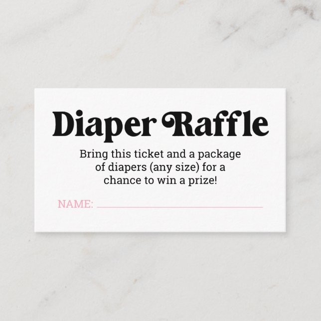 A Baby brinner i Raffle Biljett-höljet Tilläggskort (Framsida)