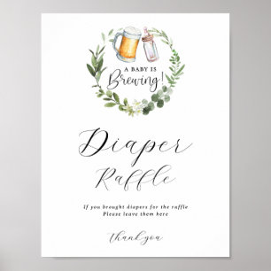 A Baby brinner i regummeringsskylt Poster