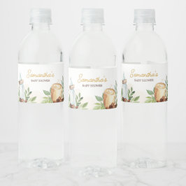 A Baby brinner kaffe Vattenflaskor Etikett