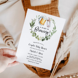 A Baby brinner Par Babyduswer Inbjudningar
