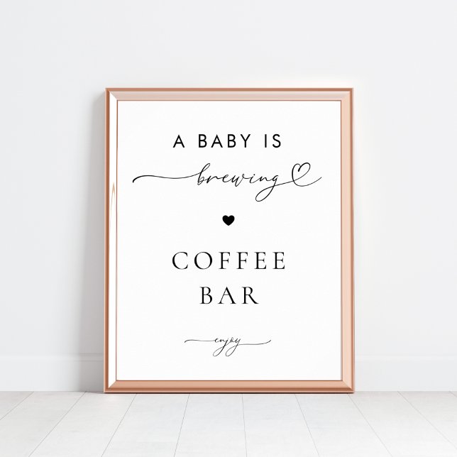 A Baby brinner Pub babyskylt för kaffe Poster (Skapare uppladdad)