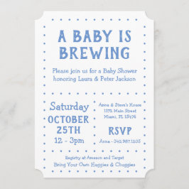 A Baby brinner, Shower Inbjudan