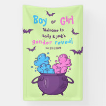 A Baby bryter mot Halloween Gender Reveal