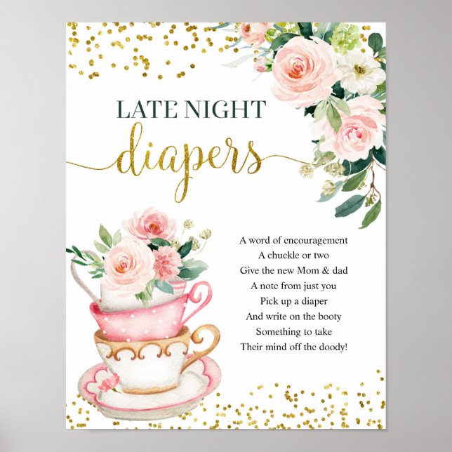 A Baby bryter mot nattdirektivet i Tea Party Poster (Framsidan)