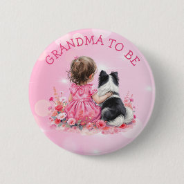 A Baby Girl and her Dog Grandma To Be Baby Shower  Knapp