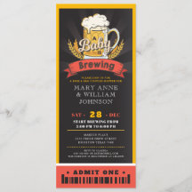 A baby håller på att blåsa babyduschen biljett par