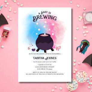 A Baby håller på att blåsa upp Genderna Reveal Cau Inbjudningar