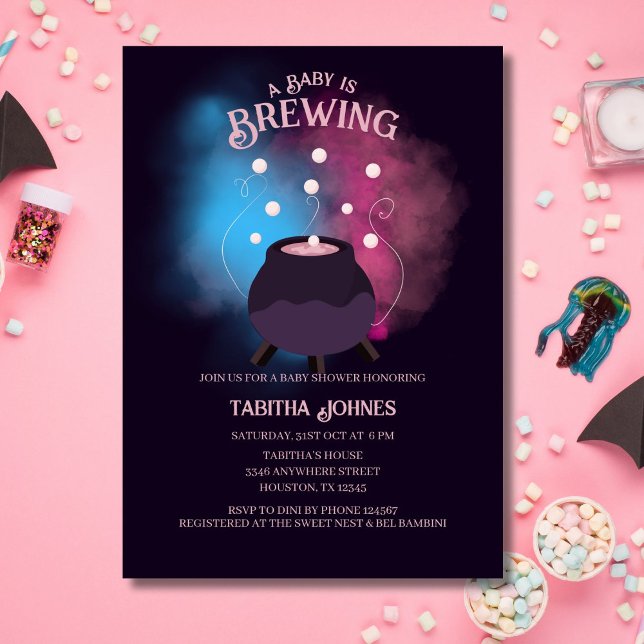 A Baby håller på att blåsa upp Genderna Reveal Cau Inbjudningar (Skapare uppladdad)