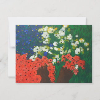 A Baby i Garden Postcard Vykort