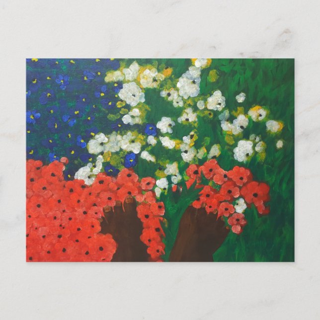 A Baby i Garden Postcard Vykort (Framsida)