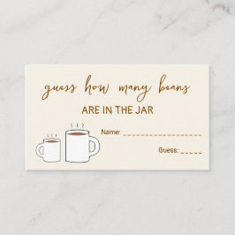 A Baby Is Brewing Baby Shower Guess How Many Beans Tilläggskort